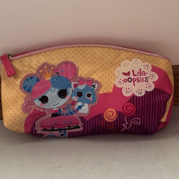 Lalaloopsy Lala-oopsies Pink Cat Zipper Pencil Case Makeup Pouch Doll Accessory - Picture 2 of 7